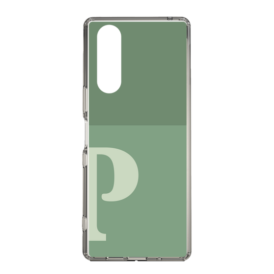 Slim Protection Case［ Original - initial two tone - P green ］