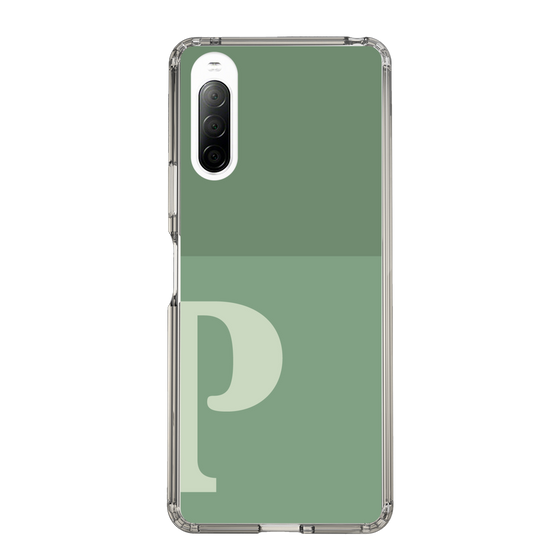 Slim Protection Case［ Original - initial two tone - P green ］