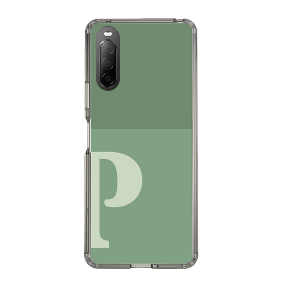 Slim Protection Case［ Original - initial two tone - P green ］