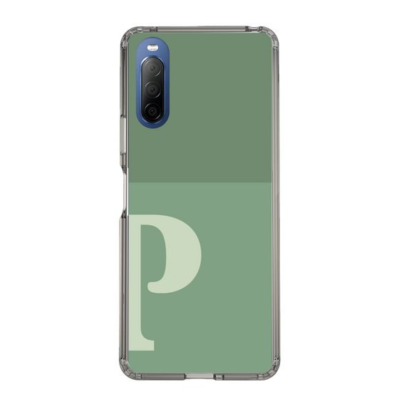Slim Protection Case［ Original - initial two tone - P green ］