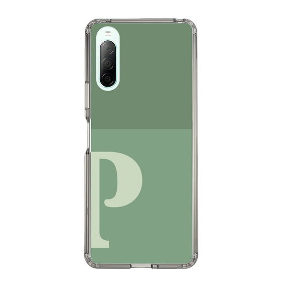 Slim Protection Case［ Original - initial two tone - P green ］