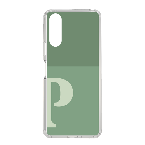 Slim Protection Case［ Original - initial two tone - P green ］
