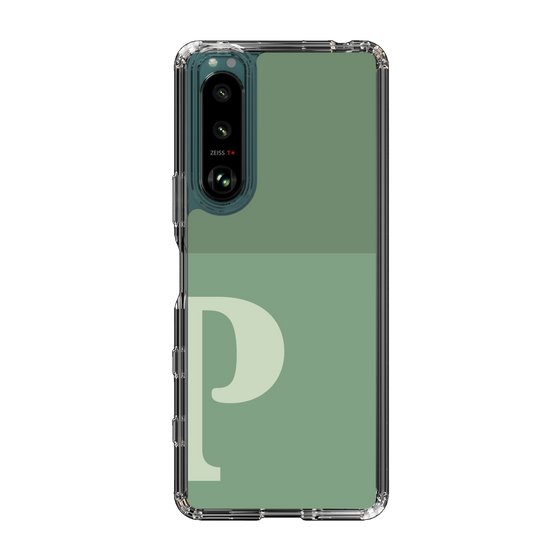 Slim Protection Case［ Original - initial two tone - P green ］