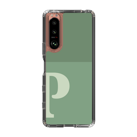 Slim Protection Case［ Original - initial two tone - P green ］