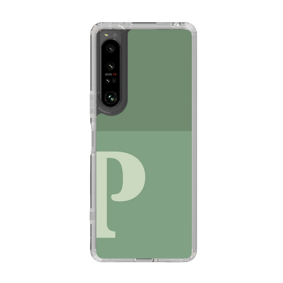 Slim Protection Case［ Original - initial two tone - P green ］