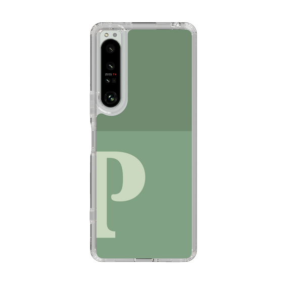 Slim Protection Case［ Original - initial two tone - P green ］