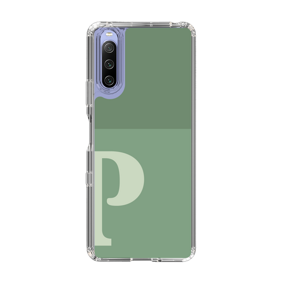Slim Protection Case［ Original - initial two tone - P green ］