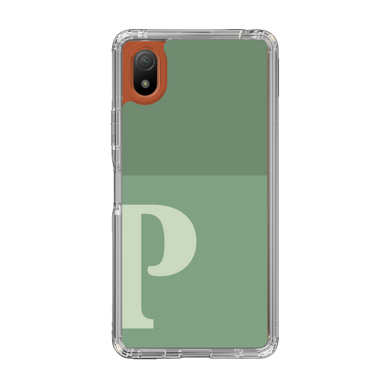Slim Protection Case［ Original - initial two tone - P green ］