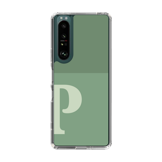 Slim Protection Case［ Original - initial two tone - P green ］
