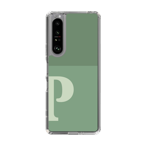 Slim Protection Case［ Original - initial two tone - P green ］