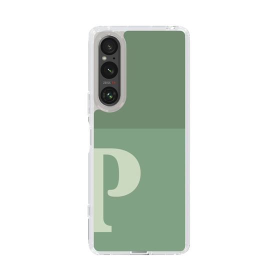Slim Protection Case［ Original - initial two tone - P green ］