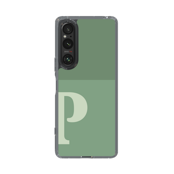 Slim Protection Case［ Original - initial two tone - P green ］