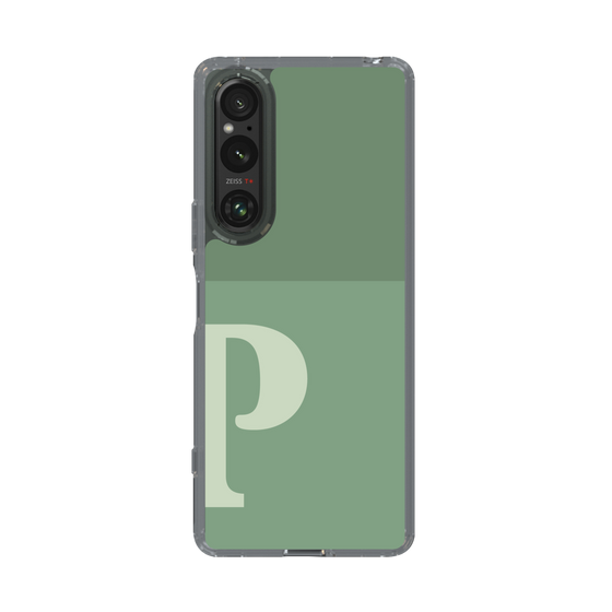 Slim Protection Case［ Original - initial two tone - P green ］