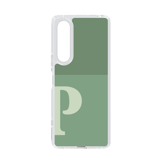 Slim Protection Case［ Original - initial two tone - P green ］
