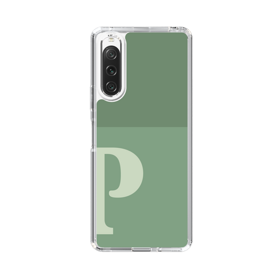Slim Protection Case［ Original - initial two tone - P green ］