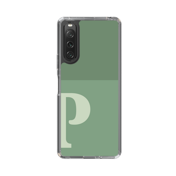 Slim Protection Case［ Original - initial two tone - P green ］