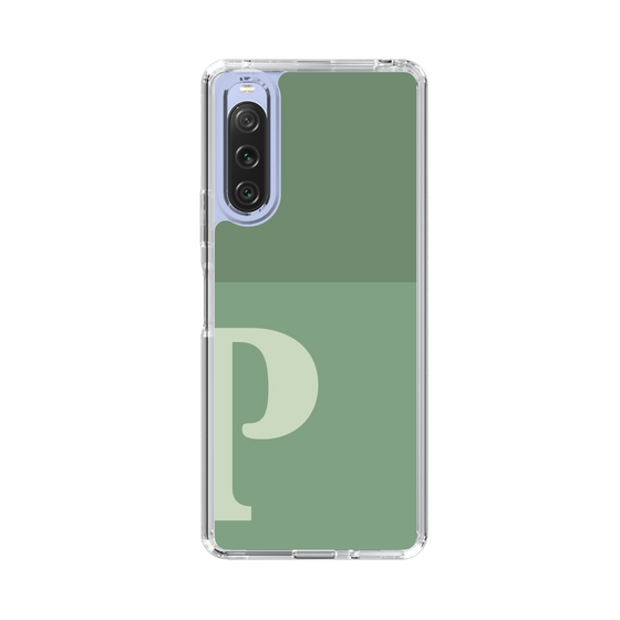 Slim Protection Case［ Original - initial two tone - P green ］