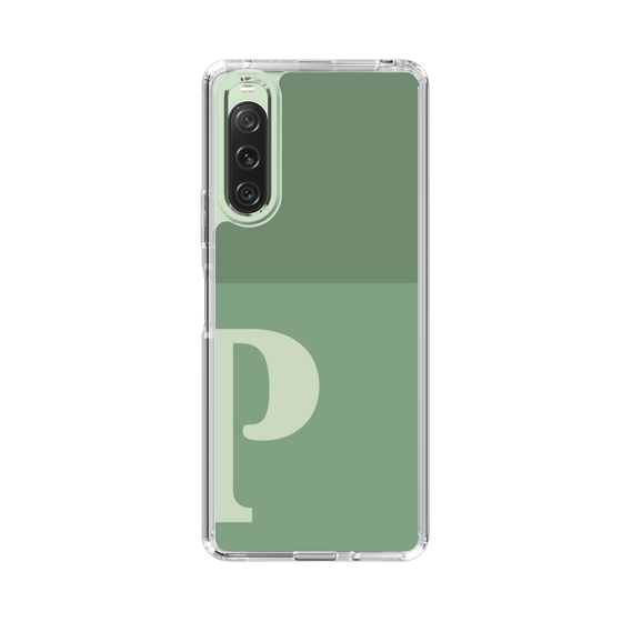 Slim Protection Case［ Original - initial two tone - P green ］