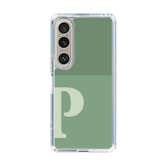 Slim Protection Case［ Original - initial two tone - P green ］