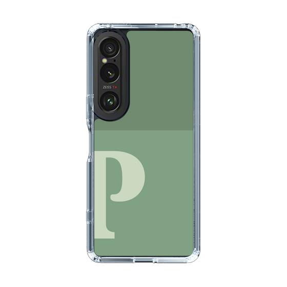 Slim Protection Case［ Original - initial two tone - P green ］
