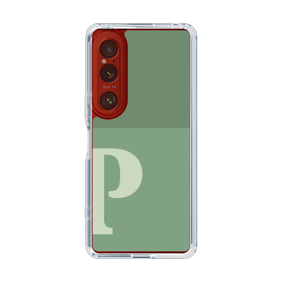 Slim Protection Case［ Original - initial two tone - P green ］