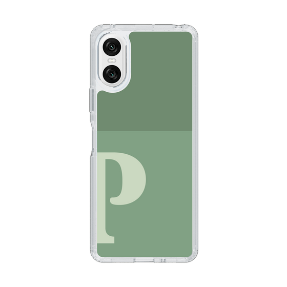Slim Protection Case［ Original - initial two tone - P green ］
