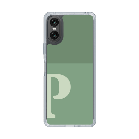 Slim Protection Case［ Original - initial two tone - P green ］