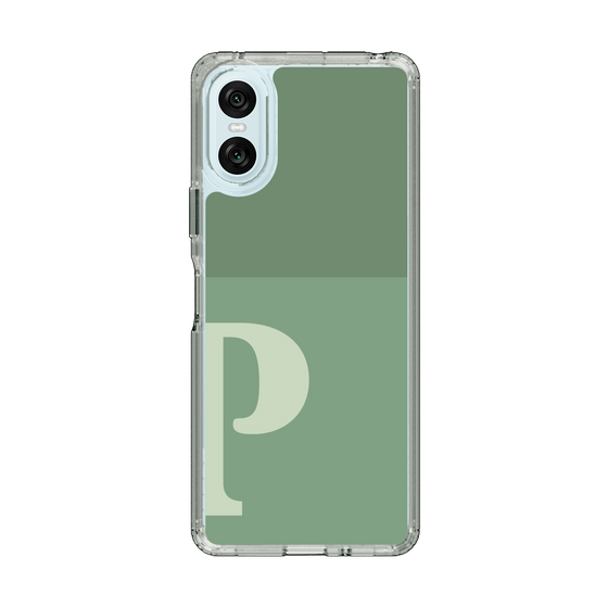 Slim Protection Case［ Original - initial two tone - P green ］