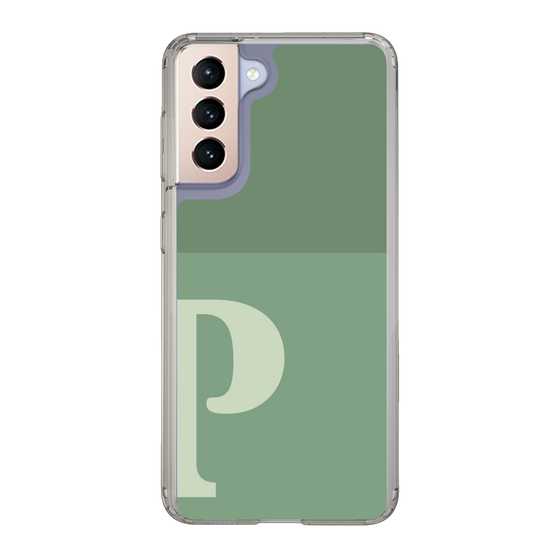 Slim Protection Case［ Original - initial two tone - P green ］