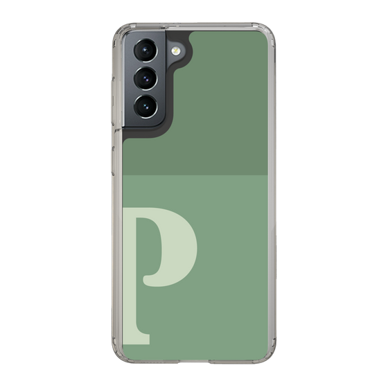 Slim Protection Case［ Original - initial two tone - P green ］