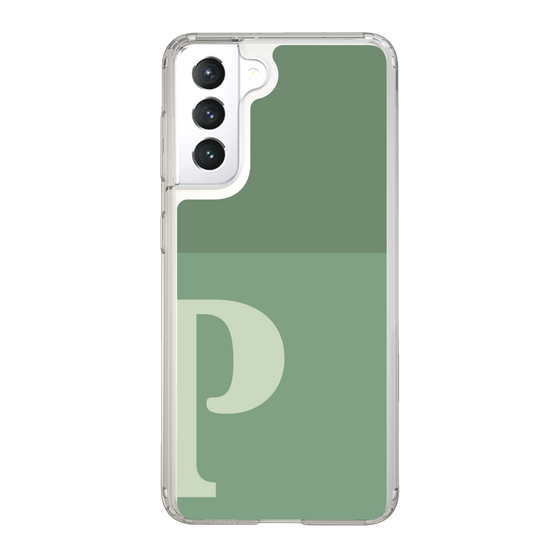Slim Protection Case［ Original - initial two tone - P green ］