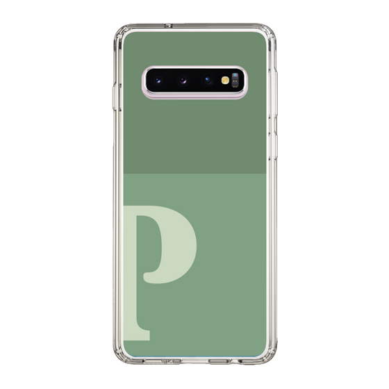 Slim Protection Case［ Original - initial two tone - P green ］