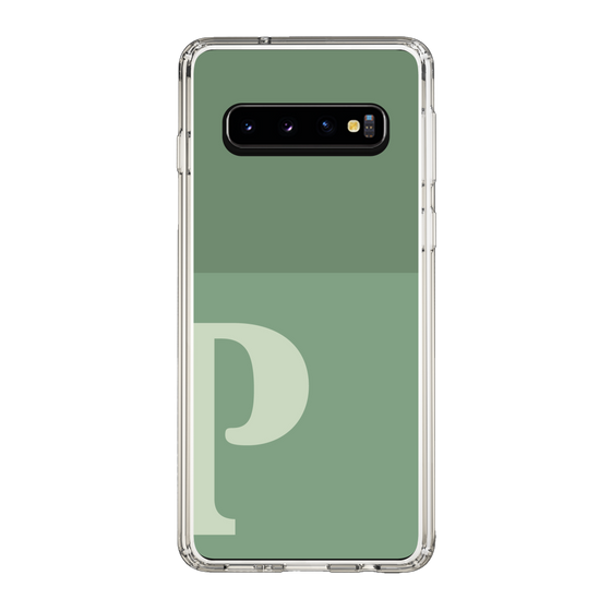 Slim Protection Case［ Original - initial two tone - P green ］