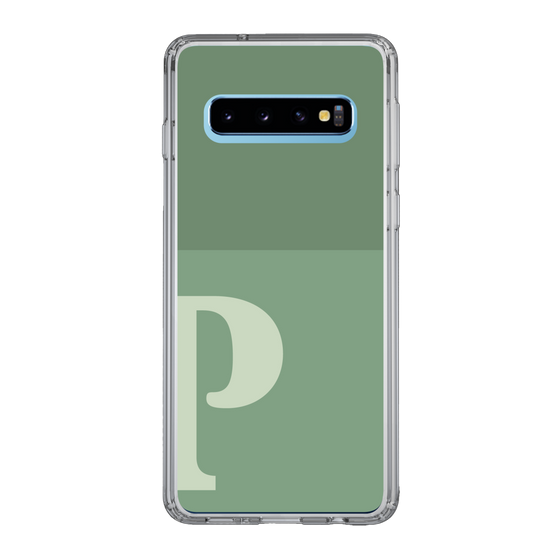 Slim Protection Case［ Original - initial two tone - P green ］