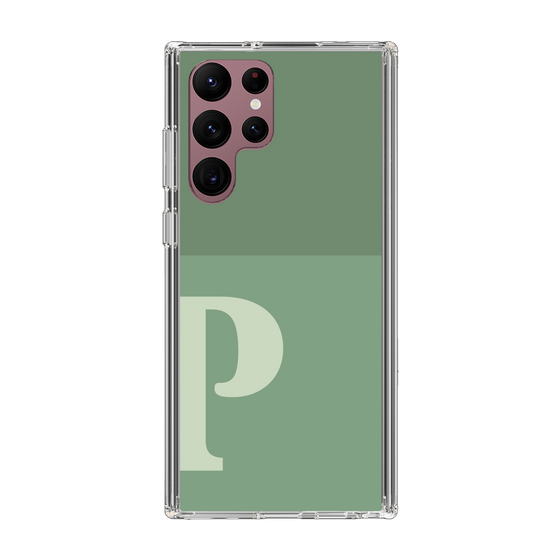Slim Protection Case［ Original - initial two tone - P green ］