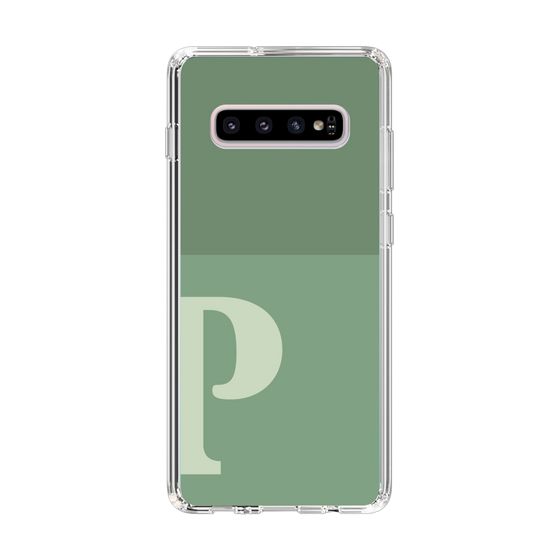 Slim Protection Case［ Original - initial two tone - P green ］
