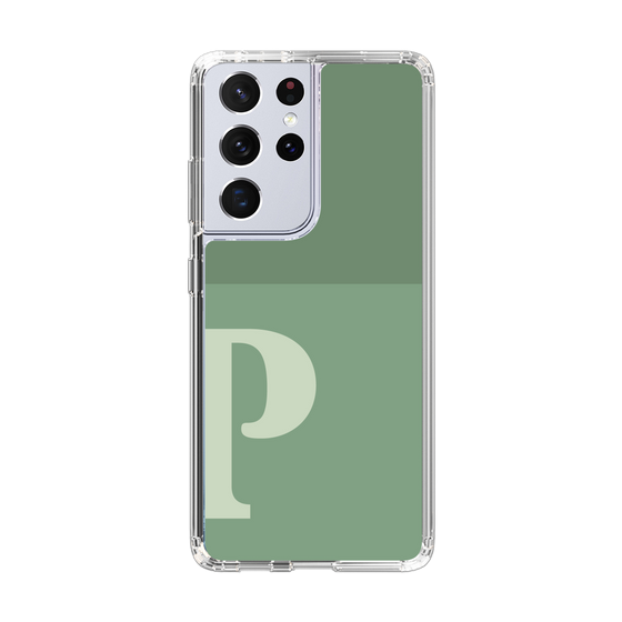 Slim Protection Case［ Original - initial two tone - P green ］