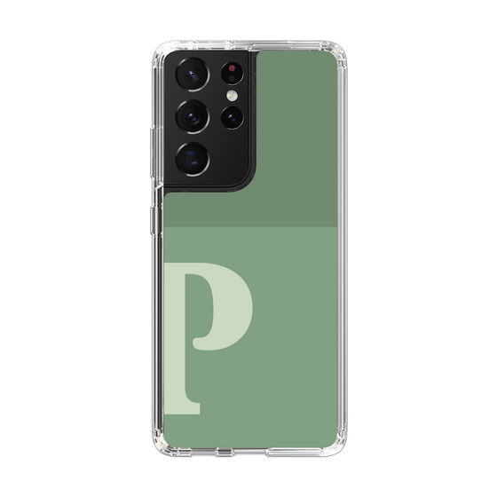 Slim Protection Case［ Original - initial two tone - P green ］