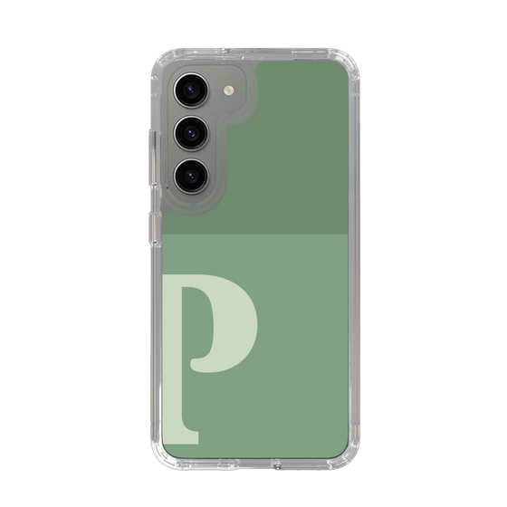 Slim Protection Case［ Original - initial two tone - P green ］