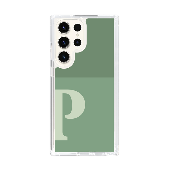 Slim Protection Case［ Original - initial two tone - P green ］