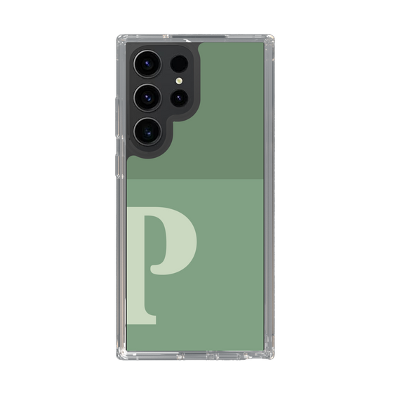 Slim Protection Case［ Original - initial two tone - P green ］