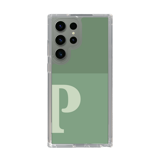 Slim Protection Case［ Original - initial two tone - P green ］