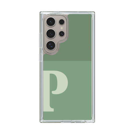 Slim Protection Case［ Original - initial two tone - P green ］