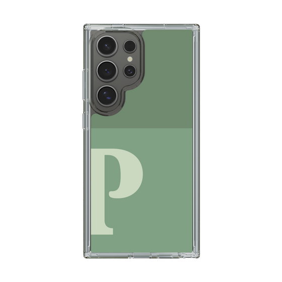 Slim Protection Case［ Original - initial two tone - P green ］