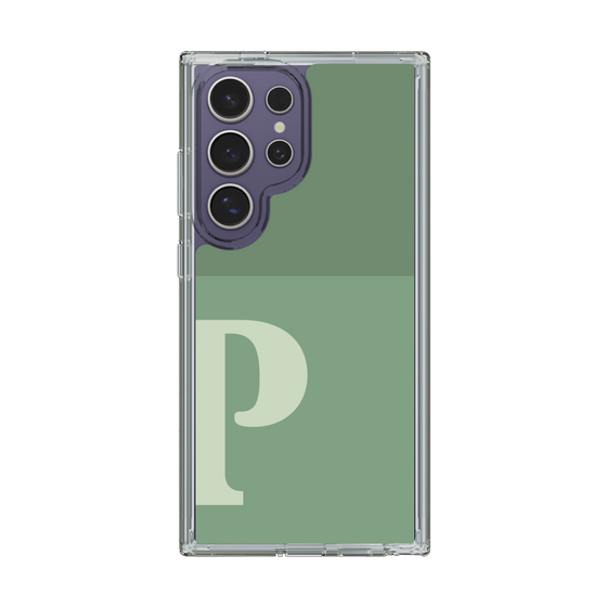 Slim Protection Case［ Original - initial two tone - P green ］