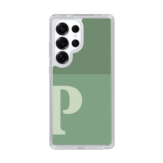 Slim Protection Case［ Original - initial two tone - P green ］