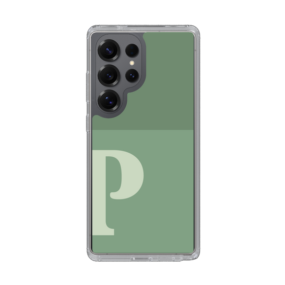 Slim Protection Case［ Original - initial two tone - P green ］