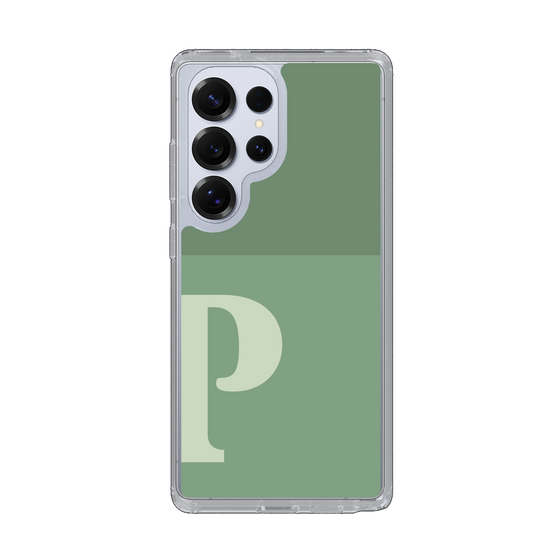 Slim Protection Case［ Original - initial two tone - P green ］