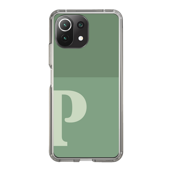 Slim Protection Case［ Original - initial two tone - P green ］