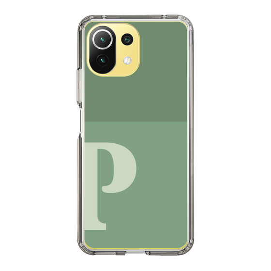 Slim Protection Case［ Original - initial two tone - P green ］